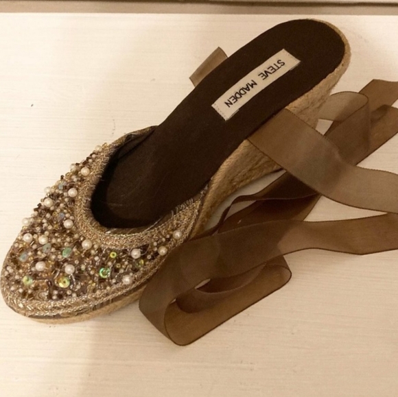 Steve Madden Bommbay Wedge Espadrille Sandals - Picture 6 of 6